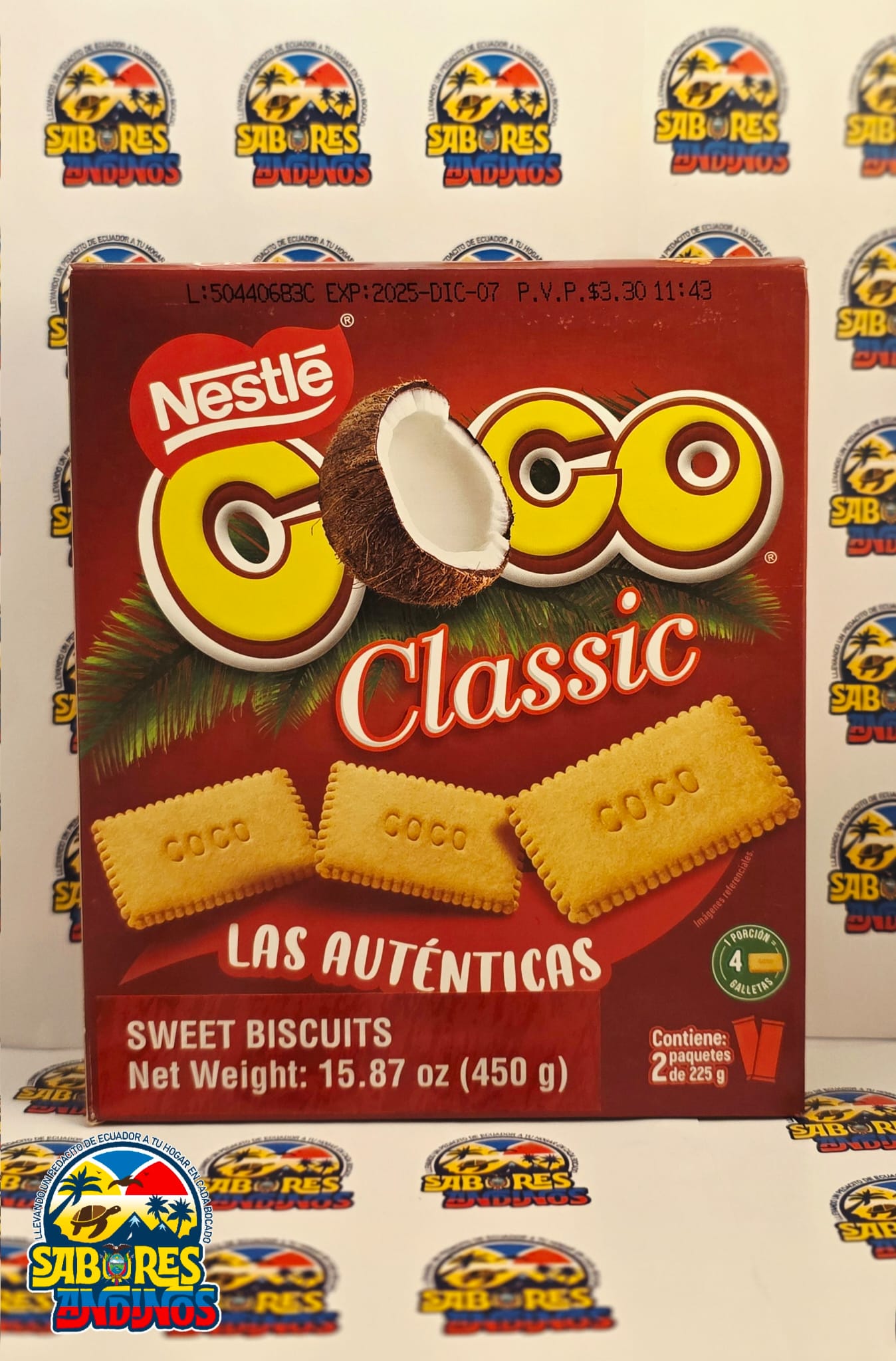 Galletas dulces coco Nestlé 450gr